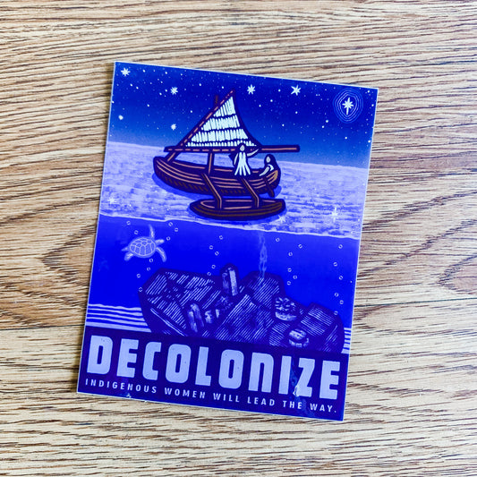 DECOLONIZE Sticker