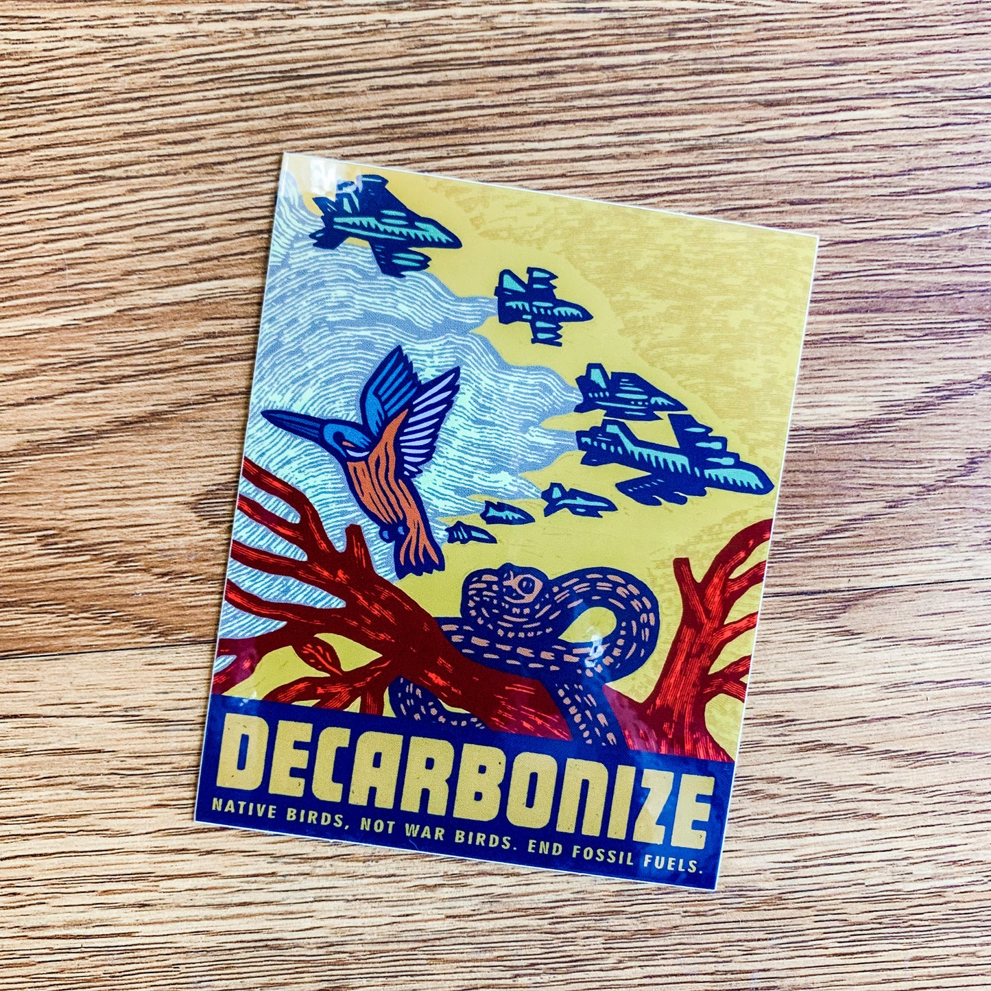 DECARBONIZE Sticker